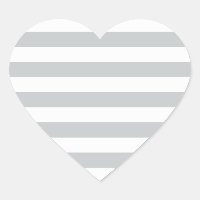 Change Grey Stripes to  Any Colour Click Customise Heart Sticker (Front)