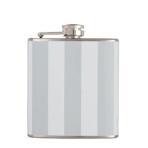 Change Grey Stripes to  Any Colour Click Customise Hip Flask