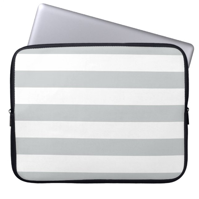 Change Grey Stripes to  Any Colour Click Customise Laptop Sleeve (Front)