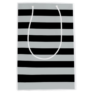 Change Grey Stripes to  Any Colour Click Customise Medium Gift Bag