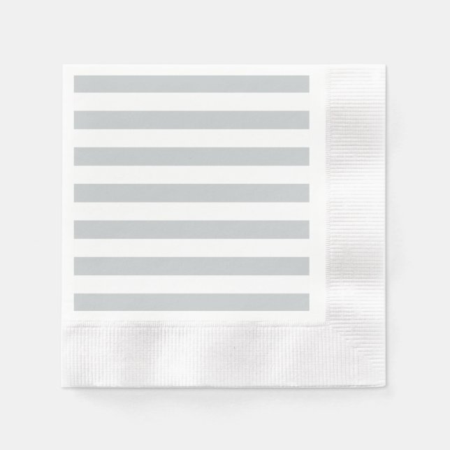 Change Grey Stripes to  Any Colour Click Customise Napkin (Front)