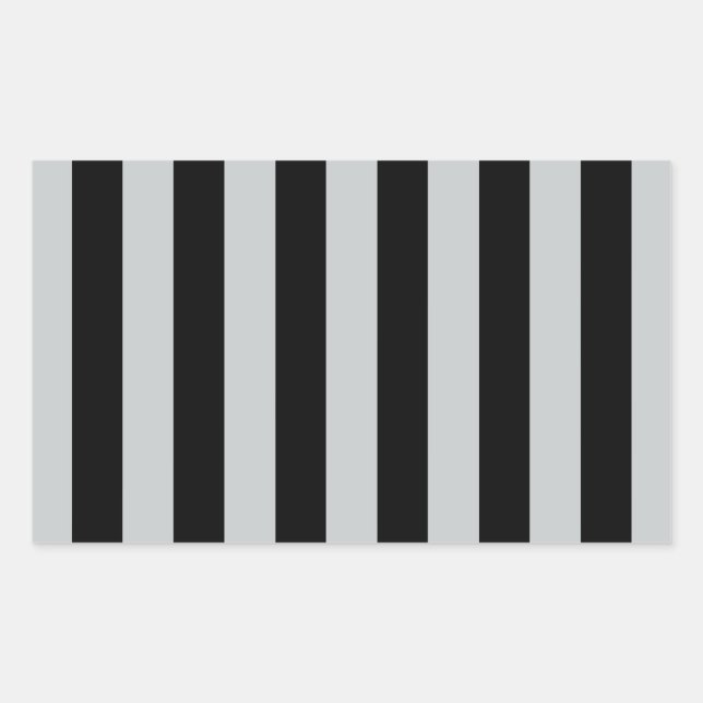 Change Grey Stripes to  Any Colour Click Customise Rectangular Sticker (Front)