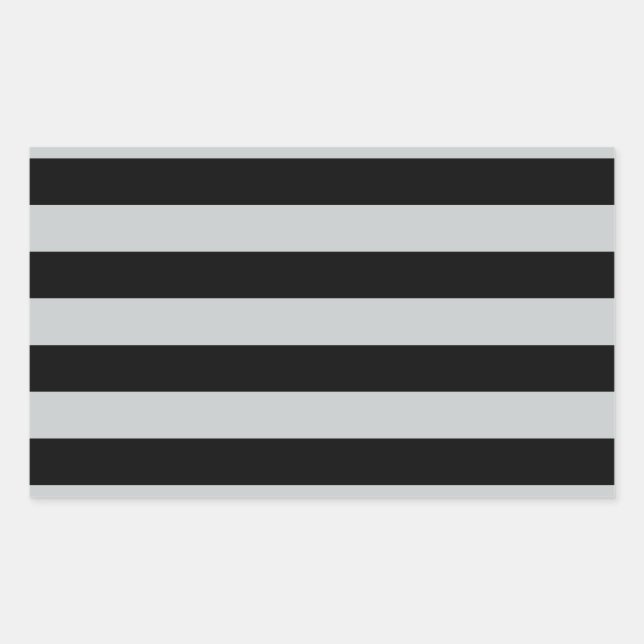 Change Grey Stripes to  Any Colour Click Customise Rectangular Sticker (Front)