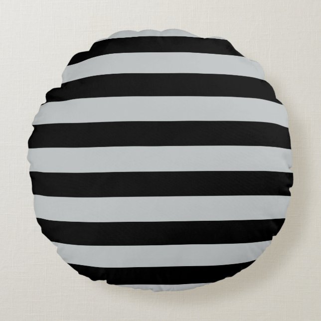 Change Grey Stripes to  Any Colour Click Customise Round Cushion (Front)