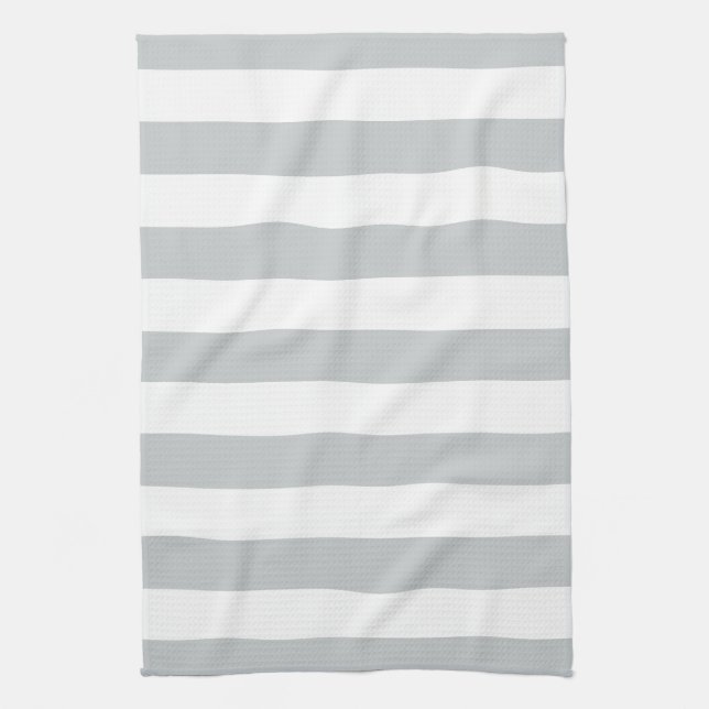 Change Grey Stripes to  Any Colour Click Customise Tea Towel (Vertical)
