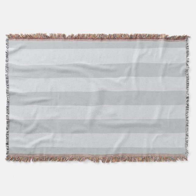 Change Grey Stripes to  Any Colour Click Customise Throw Blanket (Front)