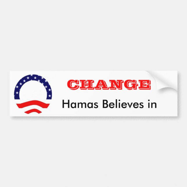 Change Hamas believes in Bumper Sticker (Front)
