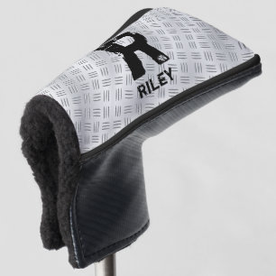 Change Initial, Add (delete) Name, Chequered plate Golf Head Cover