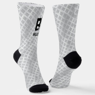 Change Initial, Add (delete) Name, Chequered plate Socks