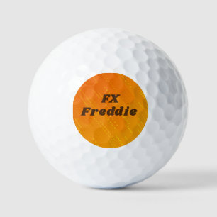 Change Initial, Add (delete) Name,  Orange Yellow  Golf Balls