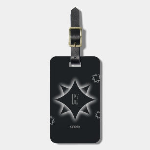 Change Initial, Add (delete) Name, Star Shadow Luggage Tag