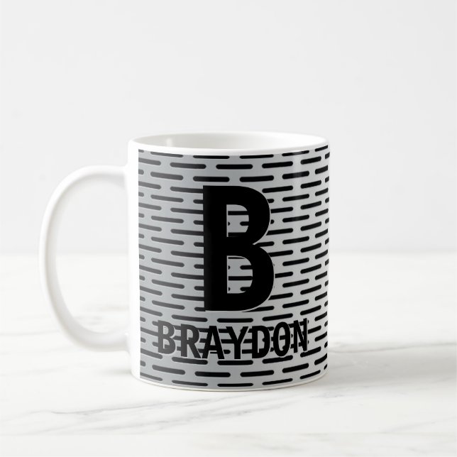 Change Initial Add Name A B C D E F  Metal Slot, Coffee Mug (Left)