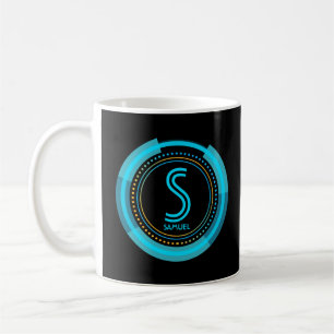 Change Initial Add Name Futuristic Tech Q R S T Coffee Mug