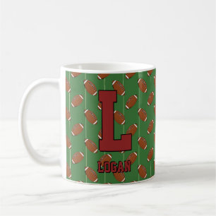 Change Initial Add Name H I J K L M N Football Coffee Mug