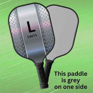 Change Initial, Add Name, Metal Shine Look Pickleball Paddle