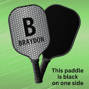 Change Initial, Add Name, Metal Slot Look Pickleball Paddle