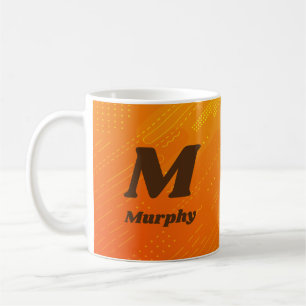 Change Initial Add Name Orange Yellow L M N O P Coffee Mug