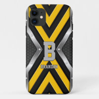 Change Initial Add Name Safety Yellow Black Silver