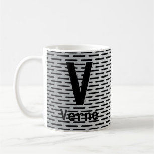 Change Initial Add Name U V W X Y Z Metal Slot, Coffee Mug