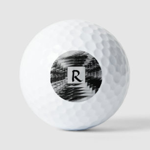 Change Initial, Black Brush Golf Balls