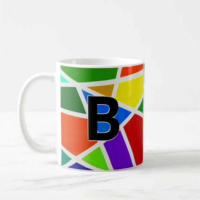 Change Initial Geometric Triangles A B C D E  Coffee Mug (Left)