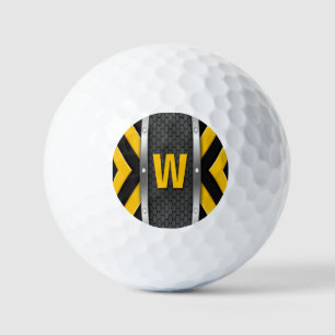 Change Initial,  Safety Yellow & Black Golf Balls