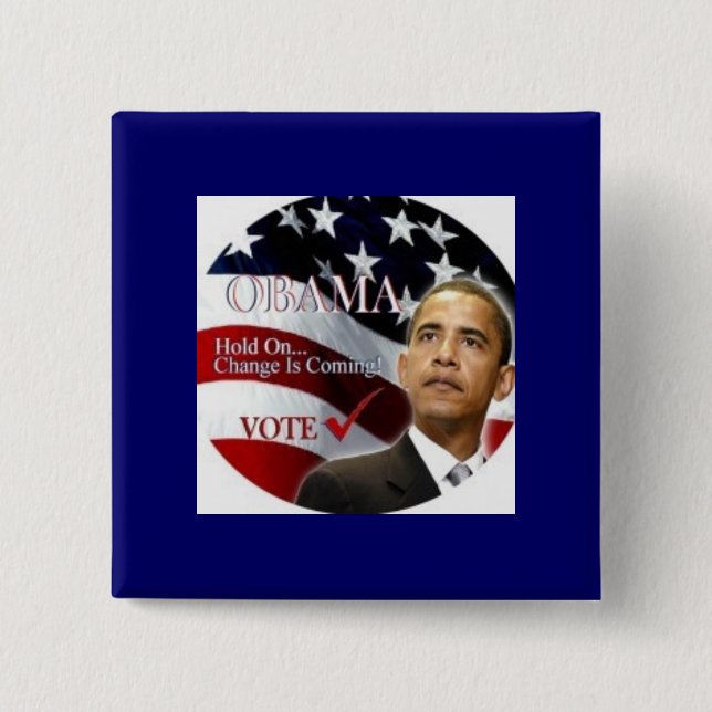 change_is_coming_button[1] 15 cm square badge (Front)