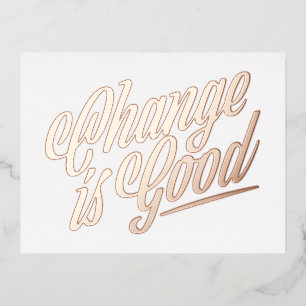 Change is Good Moving Announcement - Foil