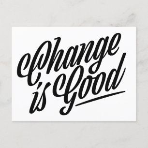 Change is Good Moving Announcement Postcard