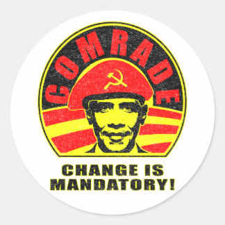 Change is Mandatory Classic Round Sticker