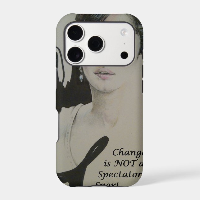 Change is Not a Spectator Sport Art Print (Back)
