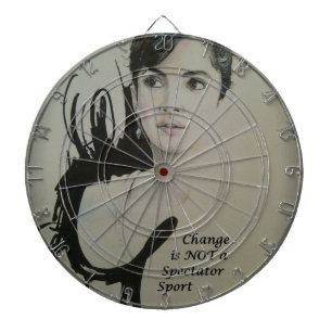 Change is Not a Spectator Sport Art Print Dartboard