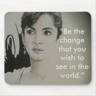 Change is Not a Spectator Sport Art Print Mouse Mat