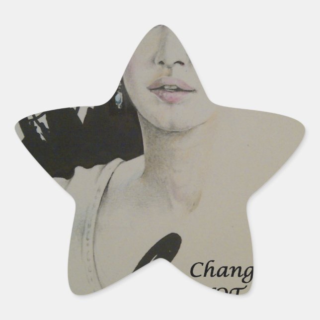 Change is Not a Spectator Sport Art Print Star Sticker (Front)