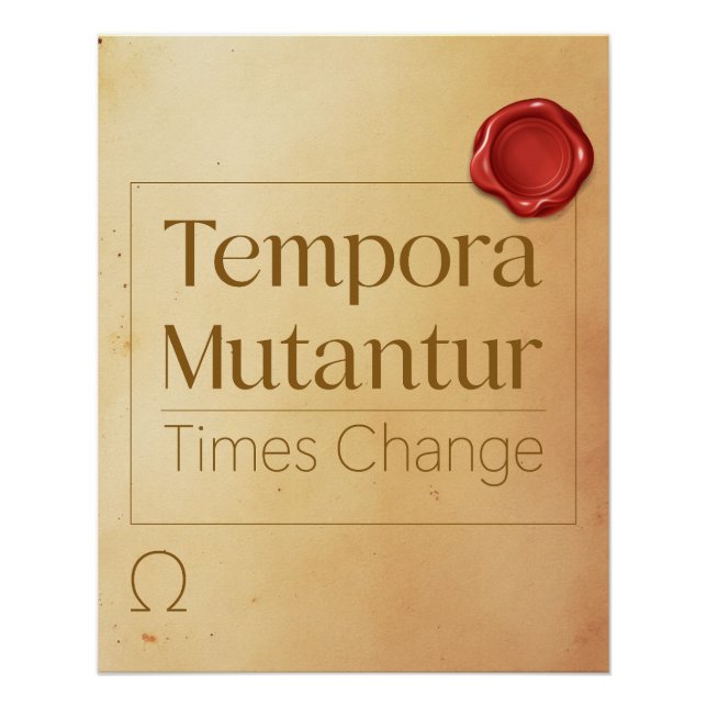 Change Latin Quote Poster (Front)
