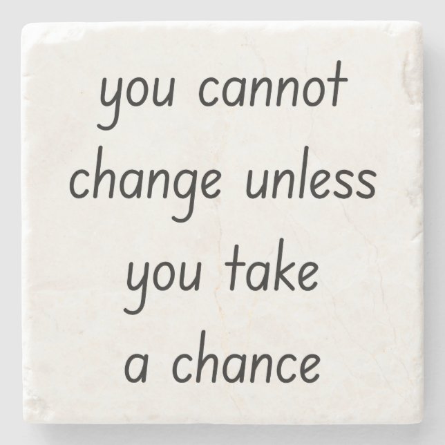 Change Marble Stone Coaster (Front)