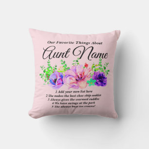 Change Name, List  Favourite Things About Aunt Nam Cushion
