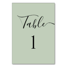 CHANGE NUMBER - Simple Solid Colour Calligraphy