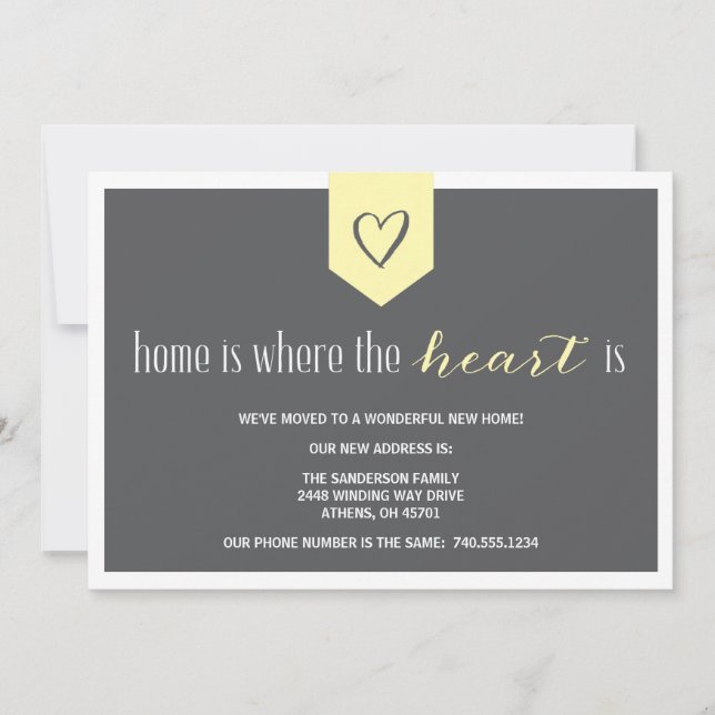 Change of Address Announcement (Front)