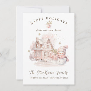 Change of Address at Christmas  Holiday Card