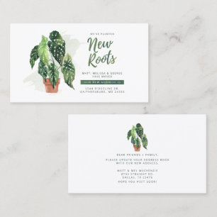 Change of Address Botanical Moving Announcement