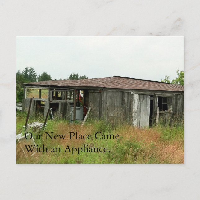 Change of Address Card: Appliance Announcement Postcard (Front)