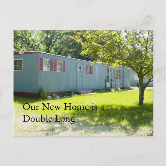 Change of Address Card: Double Long Announcement Postcard (Front)