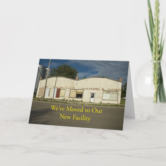 Change of Address Card: New Facility Announcement (Front)