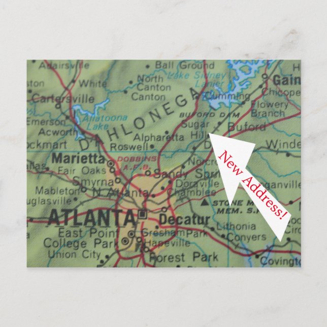 Change of address card Sugar Hill (Front)