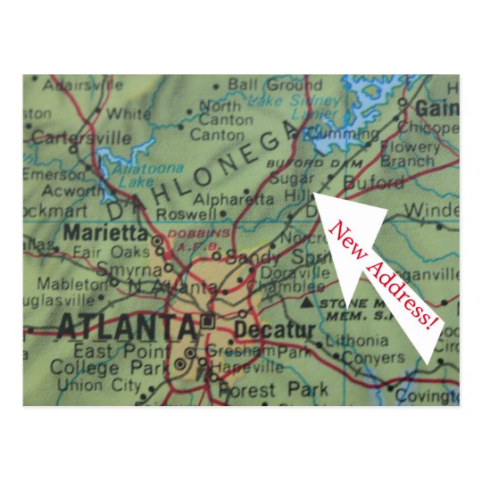Change of address card Sugar Hill