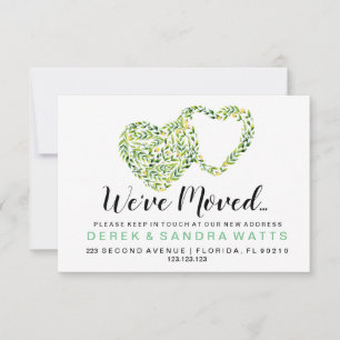 Change of address card we have moved house