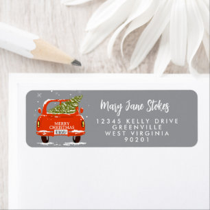 Change of Address Card   We’ve Moved   Red Holiday