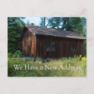 Change of Address Card - Woodland Shack