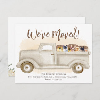 Change Of Address, Cats, Moving Truck Announcement